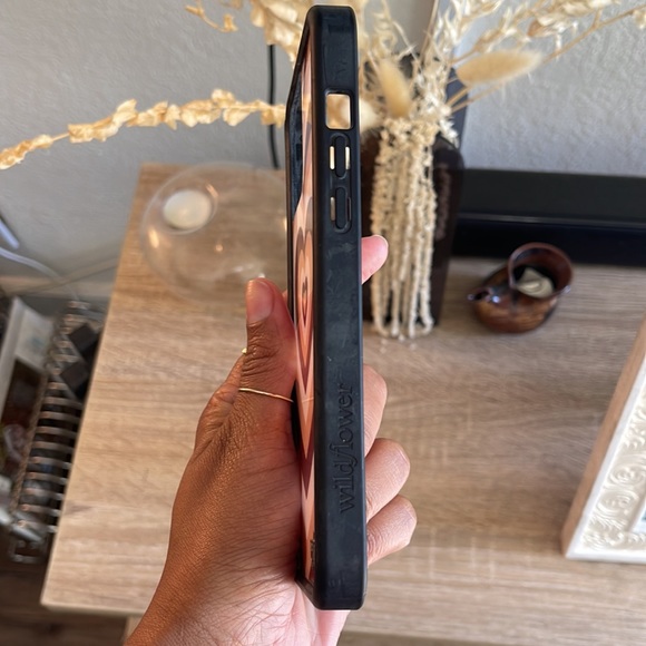 Brown hearts latte wildflower phone case iPhone 12 Pro Max - Picture 6 of 10